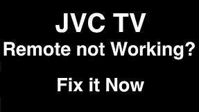 JVC Remote Control not Working - Fix it Now