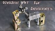 How to Weld a Dog from Nuts and Bolts?! Scrap Metal Art for Beginners