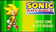 Sonic Advance 1 Super Sonic Playthrough