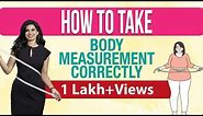 How to take body measurements with an inch tape