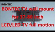 BONTEC TV wall mount Installation Guide for smart TV Wall Mount Tutorial
