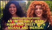 Moana and Merida Said THIS?! Amazing Meet and Greet-Disneyland 2023 #disney