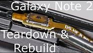 Galaxy Note 2 Disassembly & Assembly - Screen and Case Replacement - Drop Test Repair