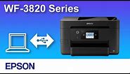 How to Connect a Printer and a Personal Computer Using USB Cable (Epson WF-3820 Series) NPD6576