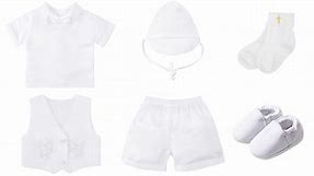 Baby Boys Christening Baptism Outfit White Suits