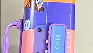 cute password lock pencil case, unboxing and review, stationery, pencil box, #stationery #pencilcase