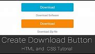 How to Create Download Button HTML and CSS