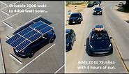 DIY: A drivable solar rooftop for my Tesla Model Y (20 to 75 miles per day)