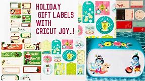 How To Make Printable Christmas Gift Tags and labels With the Cricut Joy