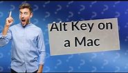 What is the Alt key on a Mac?