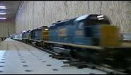 Fastest CSX HO scale model train on YOUTUBE