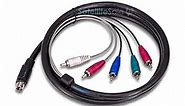 SatelliteSale Audio Video 10 Pin Component DirecTV Replacement Cable Universal Wire PVC Black Cord 6 feet