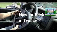 How to Back a RV 5th wheel Trailer (Demonstration for backing all types of trailers))