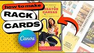 How to Create Printable Eye-Catching RACK CARDS Using Canva (100+ Free Templates)