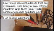 Transcutaneous electrical nerve stimulation