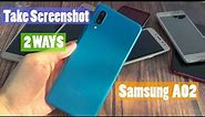 Samsung Galaxy A02: 2 Ways To Take Screenshots