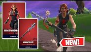 NEW BLACK WIDOW SKIN AND WIDOWS BITE PICKAXE Gameplay in Fortnite!