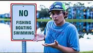 POND FISHING | NO FISHING SIGNS😡😡😡
