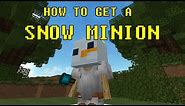 How to get a SNOW MINION | Hypixel Skyblock