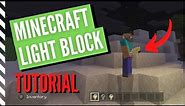 Minecraft INVISIBLE LIGHT BLOCK Tutorial (Everything You NEED To Know)