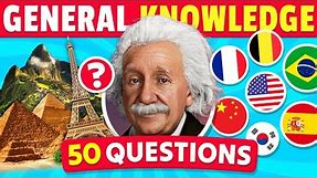 50 General Knowledge Questions! 🧠🤯 How Good is Your General Knowledge?