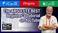 The Most Complete Vectric 101 Tutorial for Beginners (Vcarve, Aspire, Cut2D), CNC Router Project