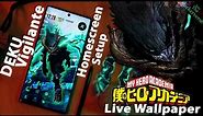 MHA - Deku Vigilante - Live Wallpaper & Android setup - Customize your Homescreen -EP104 (MHA Theme)