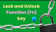 How to Lock and Unlock Function (Fn) key in Windows 11/10