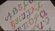 how to write in fancy letters with pattern - for beginners