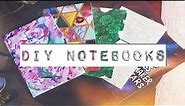 DIY CUSTOM NOTEBOOKS | Galaxy, Marbleised, Collage & Weaved notebooks covers