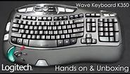 Logitech Wireless Keyboard K350 unboxing
