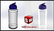 Diseño de una botella en Solidworks #13 | Diego Gaona.