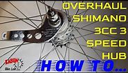 How To Overhaul Disassemble - Assemble Shimano 3CC 3 Speed Hub