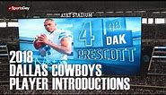 Watch 2018 Dallas Cowboys player introductions against the Jacksonville Jaguars