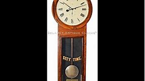 "Atkins Extra" 30-Day Wall Regulator Clock Made Circa 1869