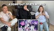 Reacting To SO I CREATED A SONG OUT OF BTS MEMES