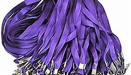 Beebel Purple Lanyard 50pcs 32 Inch Lanyards for ID Name Tag Badge Holders or Other Portable item (Purple)