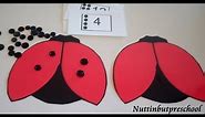 Preschool Math Number Recognition Lady Bug Game (Free Printable Pattern Link)