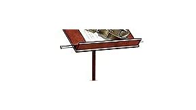 Touch of Class Aubrie Music Stand Adjustable Classic Cherry One Size - Traditional Wooden Artisanship - Musical Professional Wood Stands for Sheet Notes, Conductors, Studio - 53 Inches High
