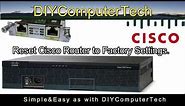 Reset Cisco Router To Factory Settings