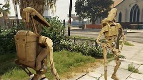 Battle Droid roasts another Battle Droid (Lamar roasts Franklin)