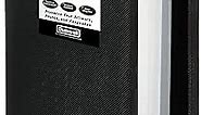 Dunwell Portfolio Folder for Artwork (Black) - 8.5 x 11 Binder Folder with Plastic Sleeves, 48 Pages Art Portfolio Binder Organizer, Flexible Poly Cover, Letter Size Presentation Folders for Documents
