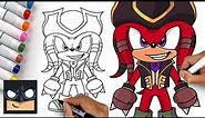 How To Draw Knuckles the Dread | Sonic Prime