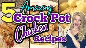 5 Best CROCKPOT CHICKEN RECIPES you Don't Want To Miss! | COZY SLOW COOKER RECIPES