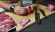 Kitchen Knives Comparison Shun Hikari Chef's, Shun Classic Vegetable Cleaver & Ikea 365+ Santoku