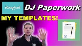 How to make a DJ Contract, Invoice, Brochure | ALL MY TEMPLATES | Honeybook