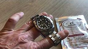 Polishing a Rolex GMT Master 2: clasp and polished center links