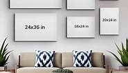 example visuals of canvas sizes#WomenOwnedBusiness | Canvas Art