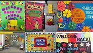 Welcome back to school bulletin board decoration ideas/school decoration/Paper work ideas