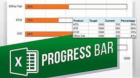 How to Create Progress Bars in MS Excel with Conditional Formatting